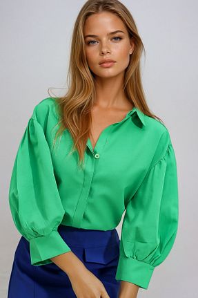 پیراهن سبز زنانه رگولار VAGGON - کد 810992705