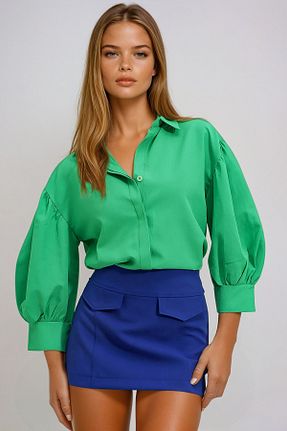 پیراهن سبز زنانه رگولار VAGGON - کد 810992705