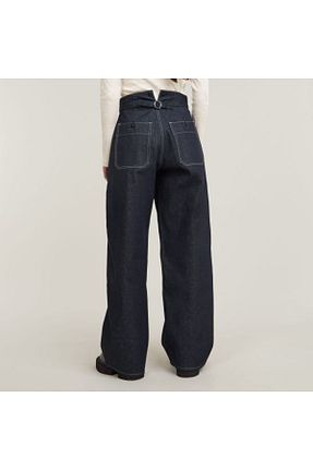 شلوار جین سرمه ای زنانه پاچه گشاد G-STAR RAW - کد 887356468
