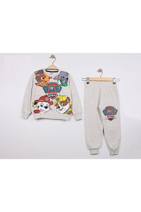 ست بالاتنه و پائین تنه طوسی بچه گانه جین Malkoç bebe - کد 888135076