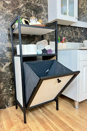 سبد لباس سفید فلزی Milonsa - کد 888136832