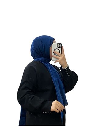 شال آبی زنانه پنبه پلی استر Emproyal - کد 888137609