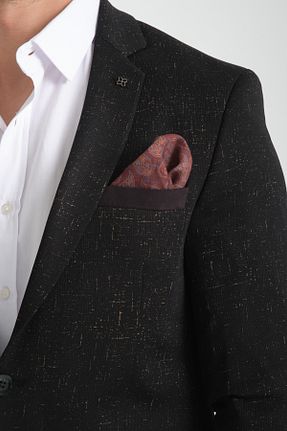 کت بلیزر قهوه ای مردانه پلی ویسکون Frappoli - کد 888113427