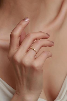 انگشتر طلا زرد زنانه 14 عیار Bayar Gold - کد 285695657