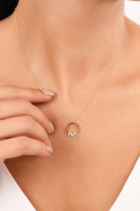 گردنبند طلا زرد زنانه 14 عیار Bayar Gold - کد 639506917