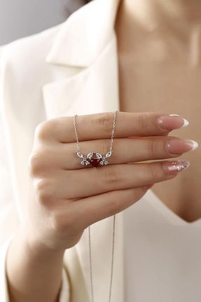 گردنبند نقره زنانه 925 عیار ALFA GÜMÜŞ TAKI - کد 888163807