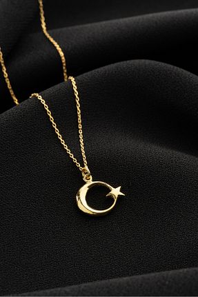 گردنبند نقره طلائی زنانه 925 عیار Vetro Silver - کد 469597720