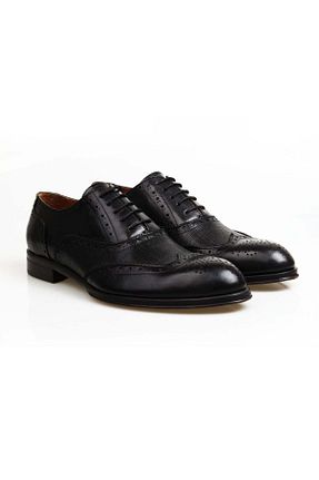 کفش کلاسیک مشکی مردانه چرم خالص Butik - کد 888173140