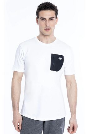تیشرت سفید مردانه رگولار New Balance - کد 103633530