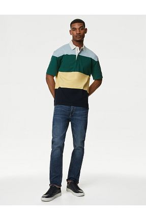 پولوشرت سبز مردانه پنبه ای Marks & Spencer - کد 844624643