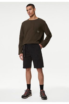شلوارک و برمودا مشکی مردانه رگولار Marks & Spencer - کد 836398956