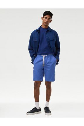 شلوارک و برمودا آبی مردانه رگولار Marks & Spencer - کد 835608655