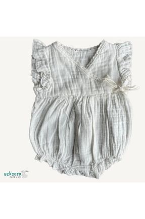 سرهمی خواب سفید بچه گانه پنبه ای VEKSORA - کد 816130861
