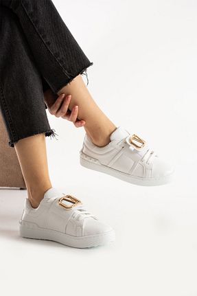 کفش کژوال سفید زنانه چرم مصنوعی TubiBella - کد 888217191