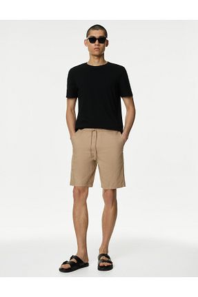 شلوارک و برمودا بژ مردانه رگولار Marks & Spencer - کد 835553746