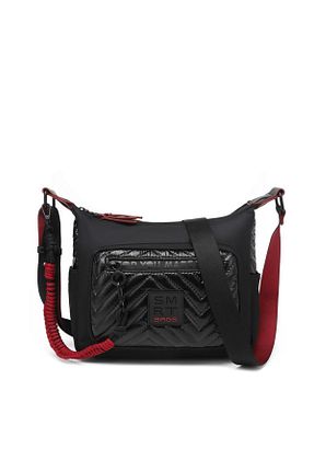 کیف پستچی مشکی زنانه پارچه ای Smart Bags - کد 888249196
