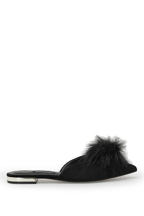 دمپائی مشکی زنانه چرم مصنوعی Nine West - کد 411634223