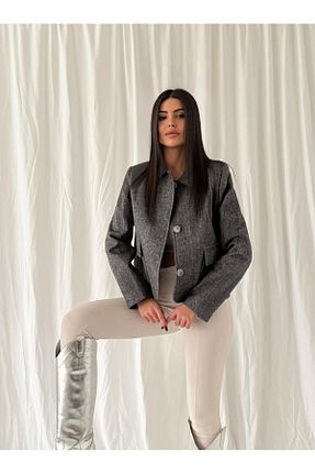 پلیور طوسی زنانه ساده POYDER - کد 888293759
