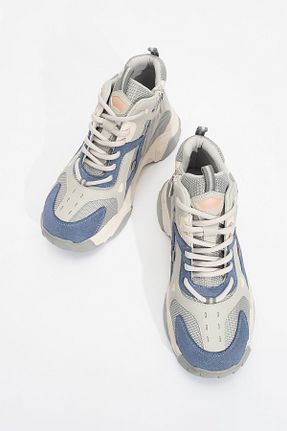 بوت / نیم بوت آبی زنانه چرم مصنوعی luvishoes - کد 888326493