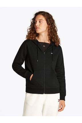 سوئیشرت مشکی زنانه ساده Tommy Hilfiger - کد 888332760