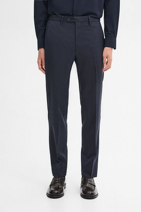 شلوار سرمه ای مردانه پشمی Massimo Dutti - کد 888337123
