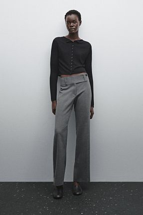 رویه مشکی زنانه پشمی Massimo Dutti - کد 888335338