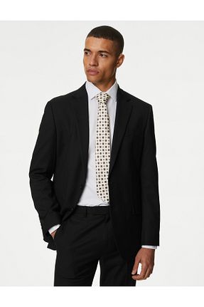 کت بلیزر مشکی مردانه پلی استر - الاستین Marks & Spencer - کد 888351270