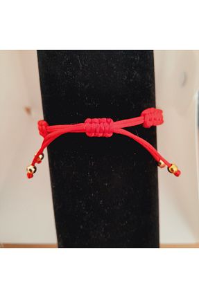 دستبند جواهر قرمز زنانه زیرکن Minnoş Dükkan - کد 888350408