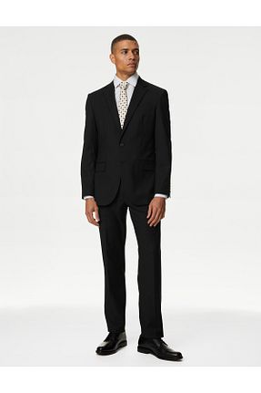 کت بلیزر مشکی مردانه پلی استر - الاستین Marks & Spencer - کد 888351270