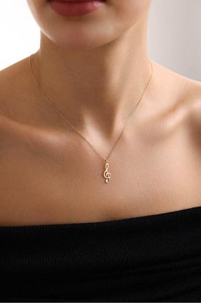 گردنبند طلا طلائی زنانه 14 عیار Tufanlar Kuyumculuk - کد 888744022