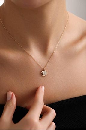 گردنبند طلا طلائی زنانه 14 عیار Tufanlar Kuyumculuk - کد 888744059