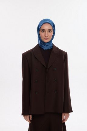 روسری سرمه ای پنبه پلی استر MİRSOY SCARF - کد 888367321