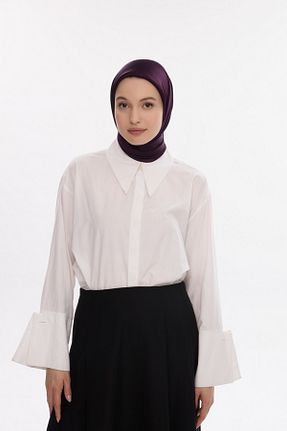 روسری بنفش پنبه پلی استر MİRSOY SCARF - کد 888367324