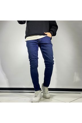 شلوار جین سرمه ای مردانه پاچه تنگ higo - کد 888369323