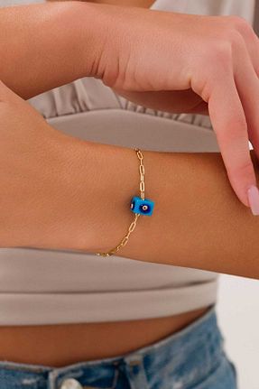 دستبند طلا زرد زنانه 14 عیار ZEYNEPLİ GOLD - کد 888752040