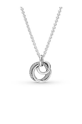 گردنبند نقره نارنجی زنانه 925 عیار Pandora - کد 276139182