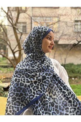 شال آبی زنانه Kesik Elyaf shalby - کد 888379041