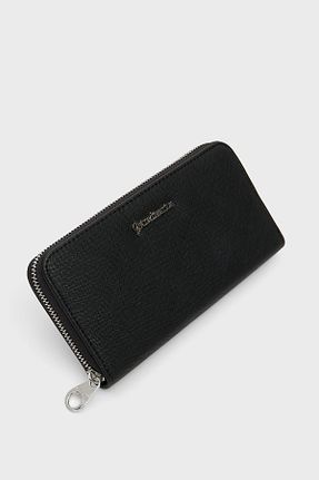 کیف پول مشکی ابعاد بزرگ Stradivarius - کد 90030695