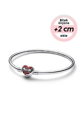 دستبند نقره رنگی زنانه 925 عیار Pandora - کد 376386703