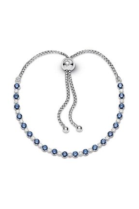 دستبند نقره آبی زنانه 925 عیار Pandora - کد 136174459