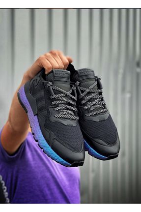 کفش اسنیکر مشکی مردانه بند دار adidas - کد 888408849