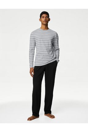 ست لباس راحتی طوسی مردانه پنبه ای Marks & Spencer - کد 382730418