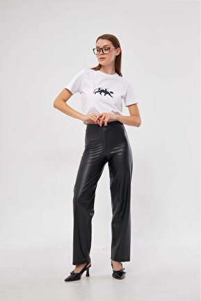 ساق شلواری مشکی زنانه فاق بلند Miss couture - کد 860031733