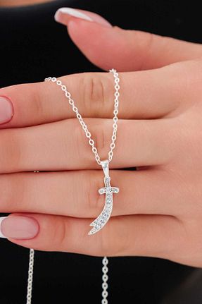 گردنبند نقره زنانه 925 عیار carrot silver - کد 888420889