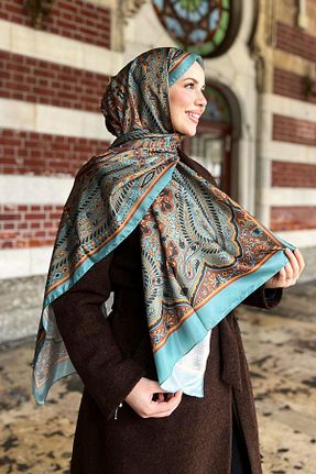 شال رنگی زنانه پلی ساتن Sultan - کد 888510296