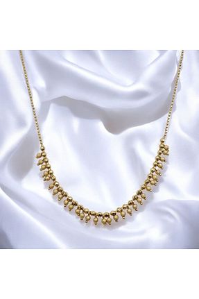 گردنبند استیل ( فولاد ) طلائی زنانه استیل ضد زنگ Swan Jewelry - کد 879793778