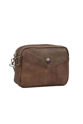کیف دوشی قهوه ای زنانه جیر Jacquline - کد 888513182