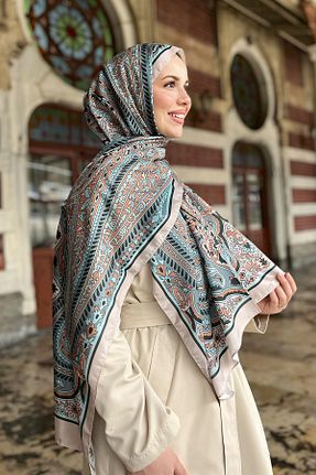شال رنگی زنانه پلی ساتن Sultan - کد 888507038