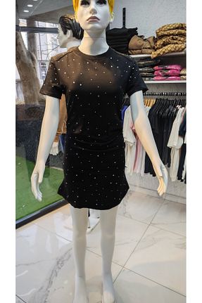 لباس مشکی زنانه بافتنی Butik - کد 888495115
