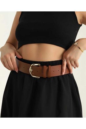 کمربند قهوه ای زنانه چرم مصنوعی modaes butik - کد 888504704